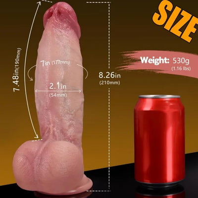 9.06" Flesh Thick & Realistic Silicone Dildo with Suction Cup