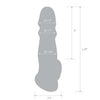 6.75 inch TRANSPARENT PENIS ENHANCING SLEEVE EXTENSION with Ball Strap Clear