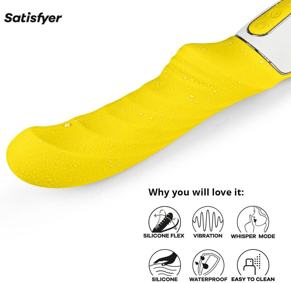 Satisfyer Yummy Sunshine G-Spot Vibrator - Rechargeable Yellow Couples Toy
