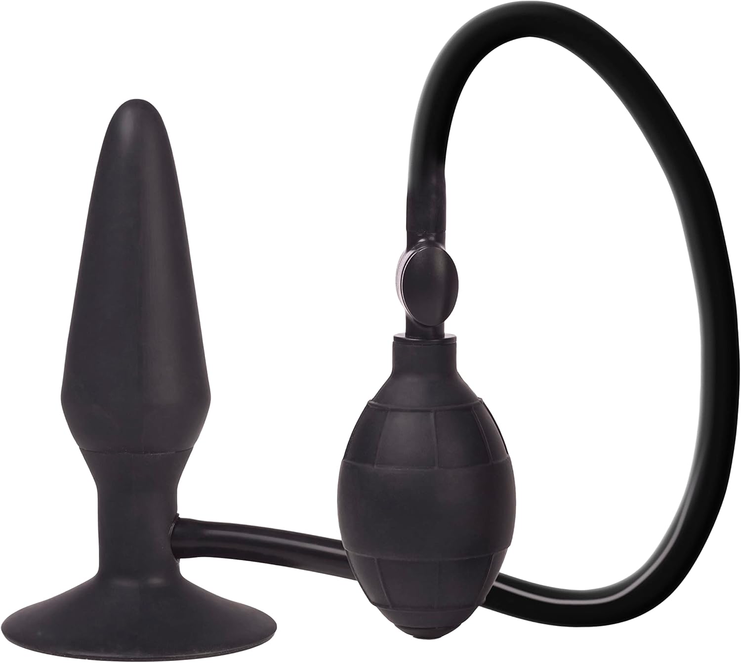 CalExotics Colt Large Pumper Plug Silicone Inflatable Butt Plug, Black