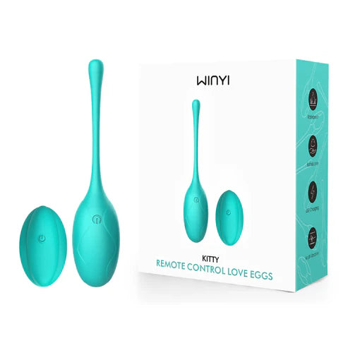 Winyi Kitty Wireless Remote Control Rechargeable Egg Vibrator - Waterproof Multi-Function