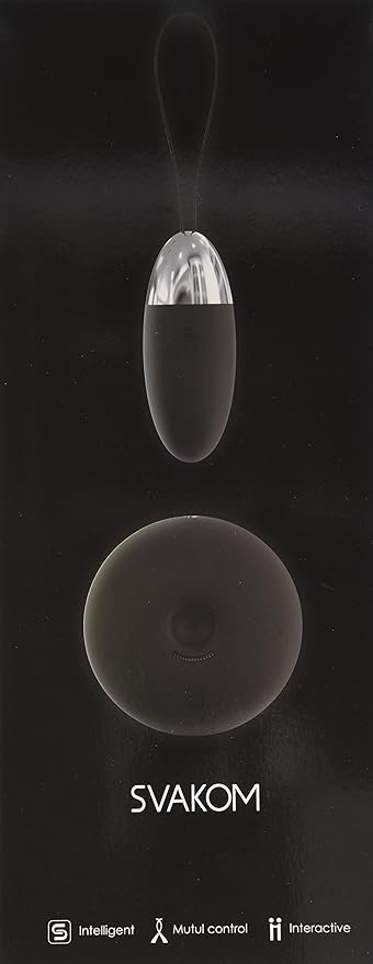 Svakom Design Luna and Selene Vibrating Remote with Bullet Black