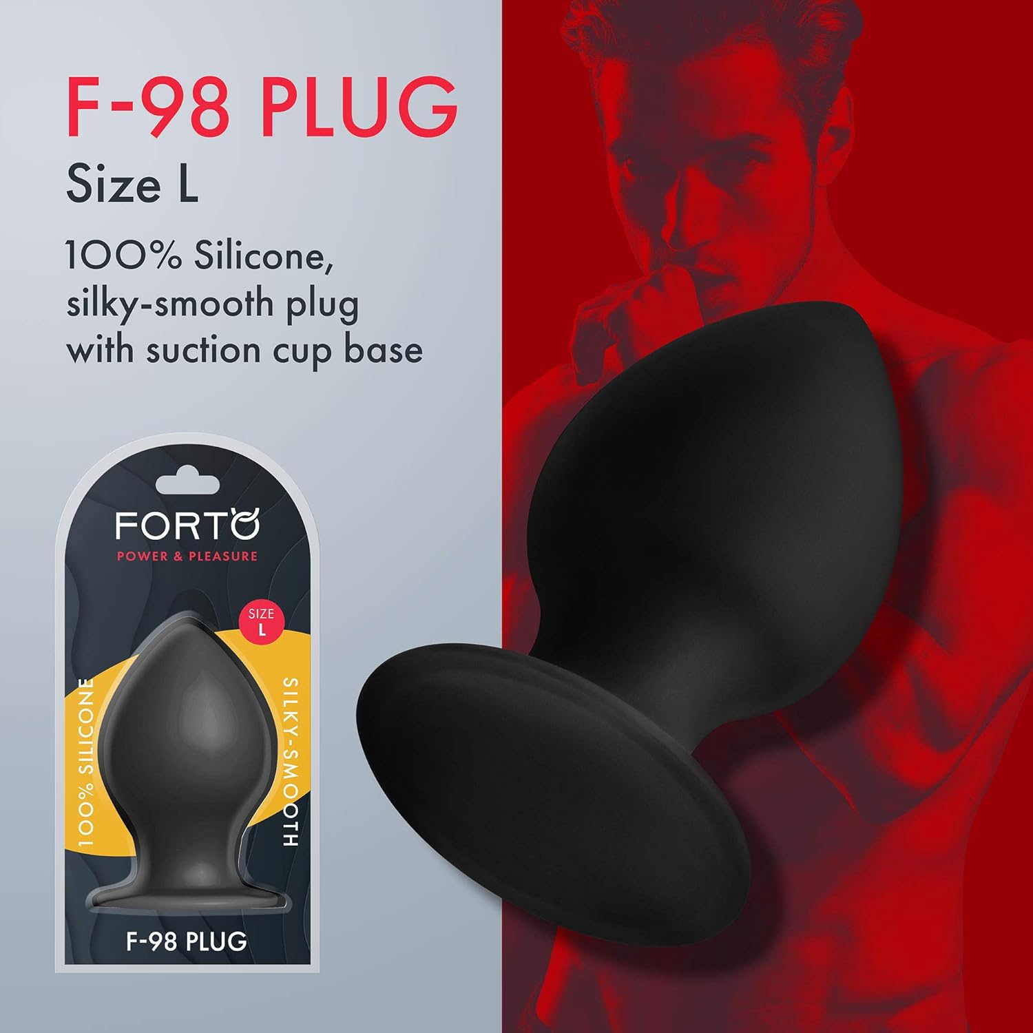 Forto F-98 Silicone Butt Plug Large - Power and Pleasure Anal Toy