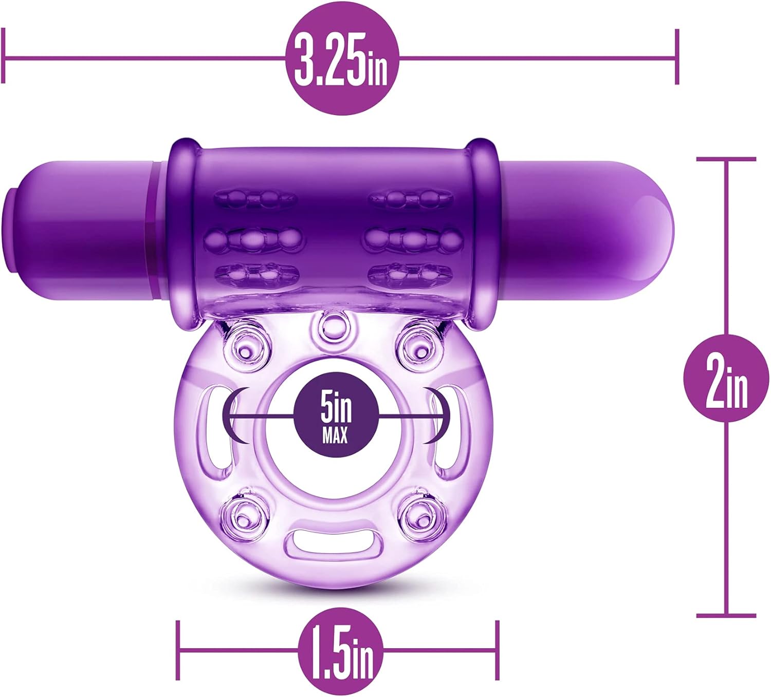 Play With Me - Couples Play - Purple Vibrating Cock Ring