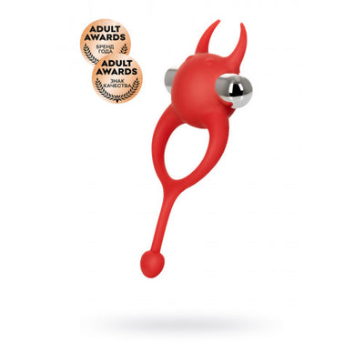 Vibrating Devil Cock Ring with Ball Tickler