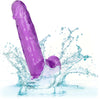 Calexotics SIZE QUEEN Flexible Dildo with Suction Cup 6 inch purple