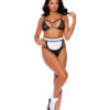 Flirty Maid French Maid Costume – Bra top, g-string, apron and head piece