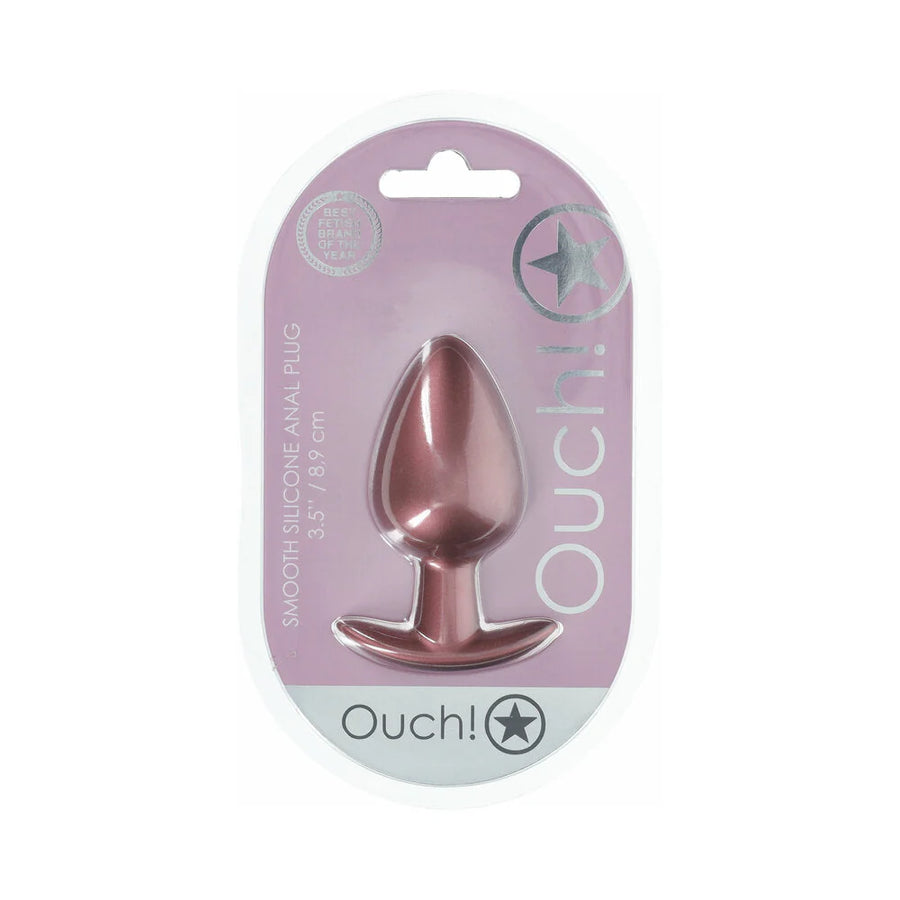 OUCH, Smooth silicone anal Plug 3.5"