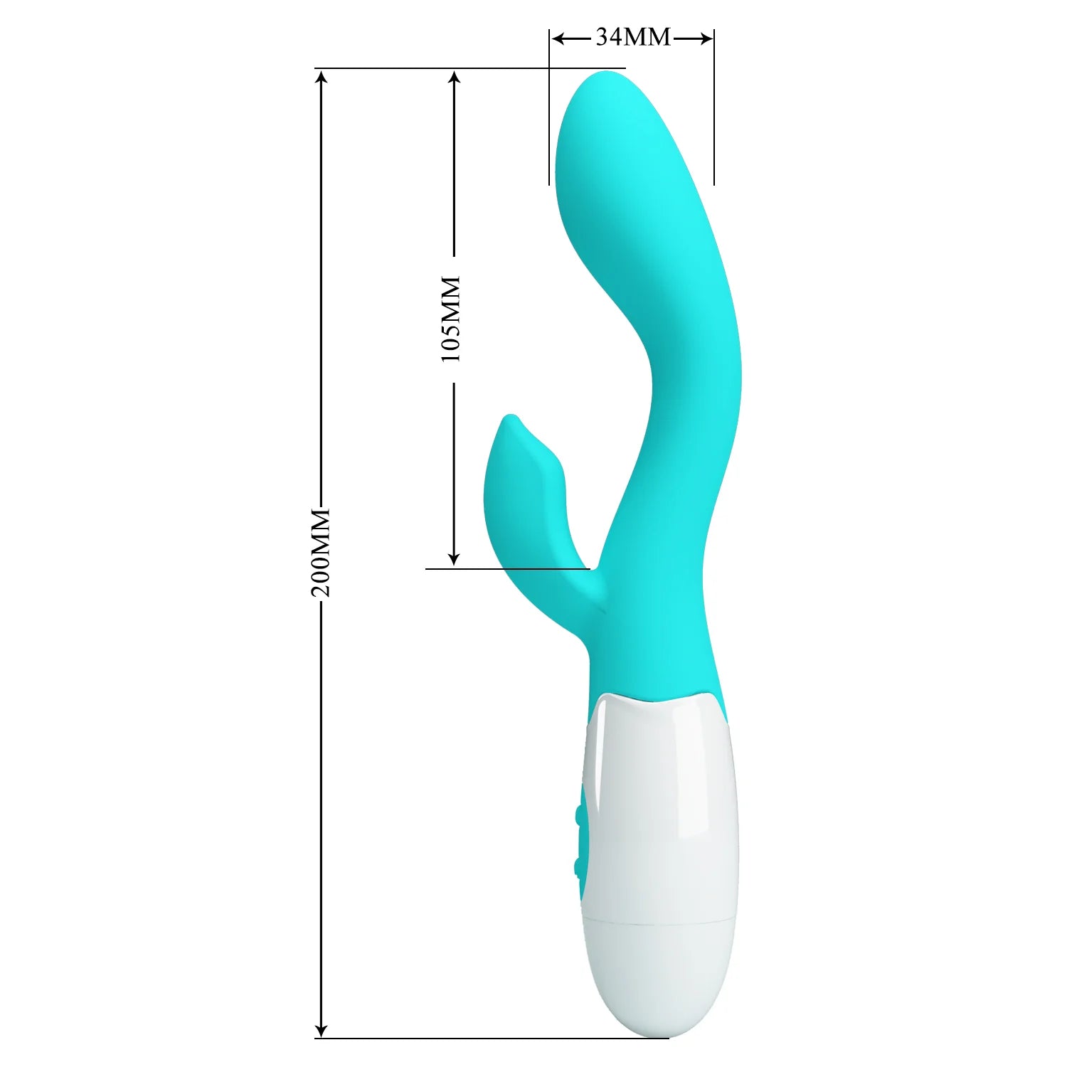 Pretty Love Brighty 30 Function Rabbit Vibrator TEAL