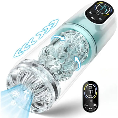 Multi Force Automatic Male Masturbator – 5-in-1 Tongue, Thrust, Rotate, Vibrate & Suction