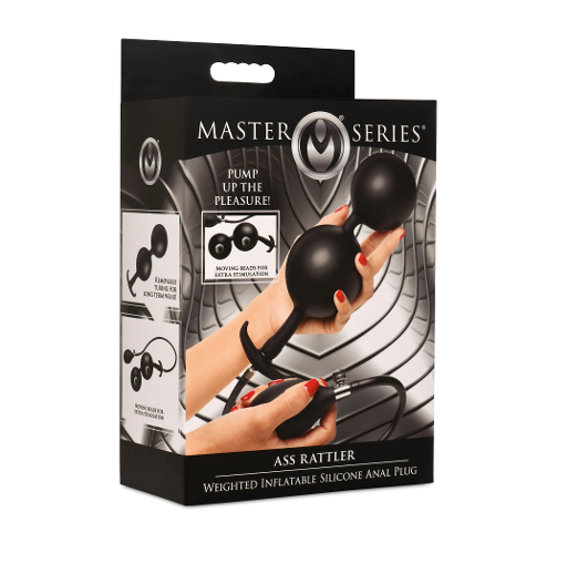 Master Series Ass Rattler Weighted Inflatable Anal Plug