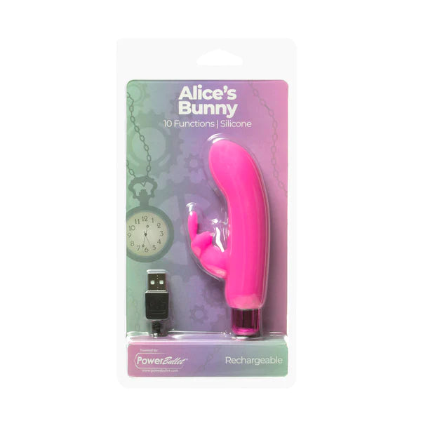 Bms Factory ALICE'S BUNNY Mini Rabbit Vibrator with Removable Rabbit Sleeve