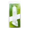 Brutus ALMIGHTY Ribbed TPE Cock Sheath 18cm Clear Penis Sleeve Extension