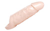 Size Matters REALLY AMPLE PENIS ENHANCER XL Realistic Penis Extension Sleeve with Solid 2 inch Head and Strap on Ball Harness Flesh