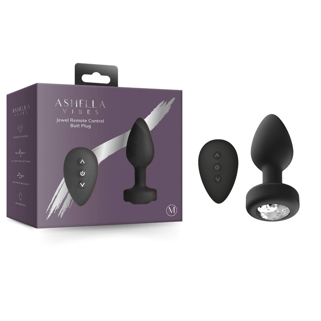Ashella Vibes Jewel Butt Plug Medium – Remote Control