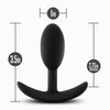 Anal Adventures VIBRA SLIM Butt Plug Small Plug with Rolling Inner Weight