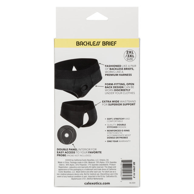 Boundless BACKLESS BRIEF 2XL/3XL STRAP ON HARNESS