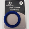 Spartacus WIDE SILICONE DONUT RING Blue 2 inch