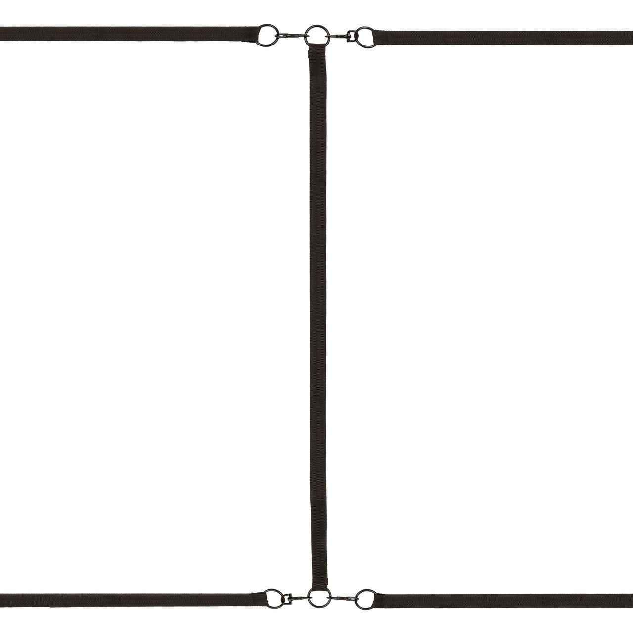 BOUNDLESS BED RESTRAINT Black Under Bed Restraint includes Tethers and  Wrist and Ankle Cuffs