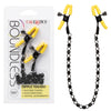 BOUNDLESS NIPPLE TEASERS includes 2 Nipple Clamps with Sensual Chain and Sparkling Crystals