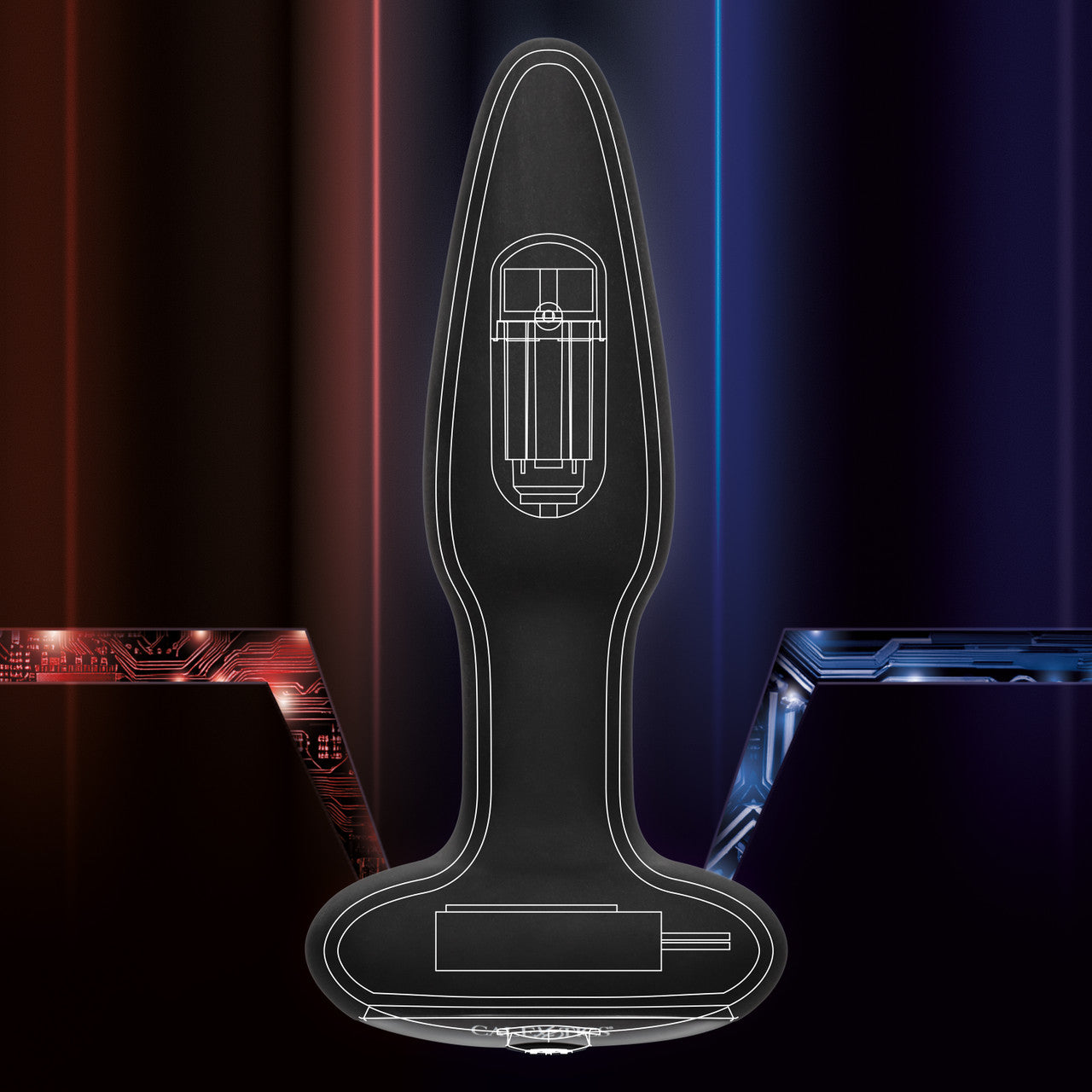 Bionic PRESSURE RIMMING PROBE Rechargable Vibrating Butt Plug with Power Plus Pressure Mode