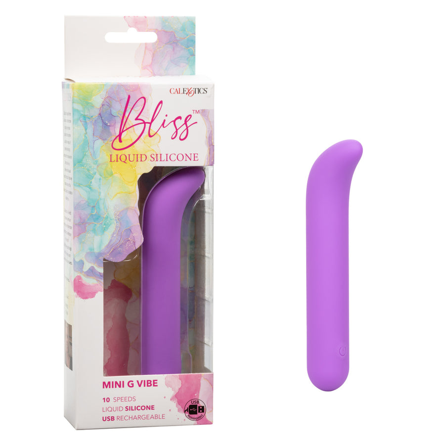 Bliss Liquid Silicone MINI G VIBE Purple G-spot Vibrator