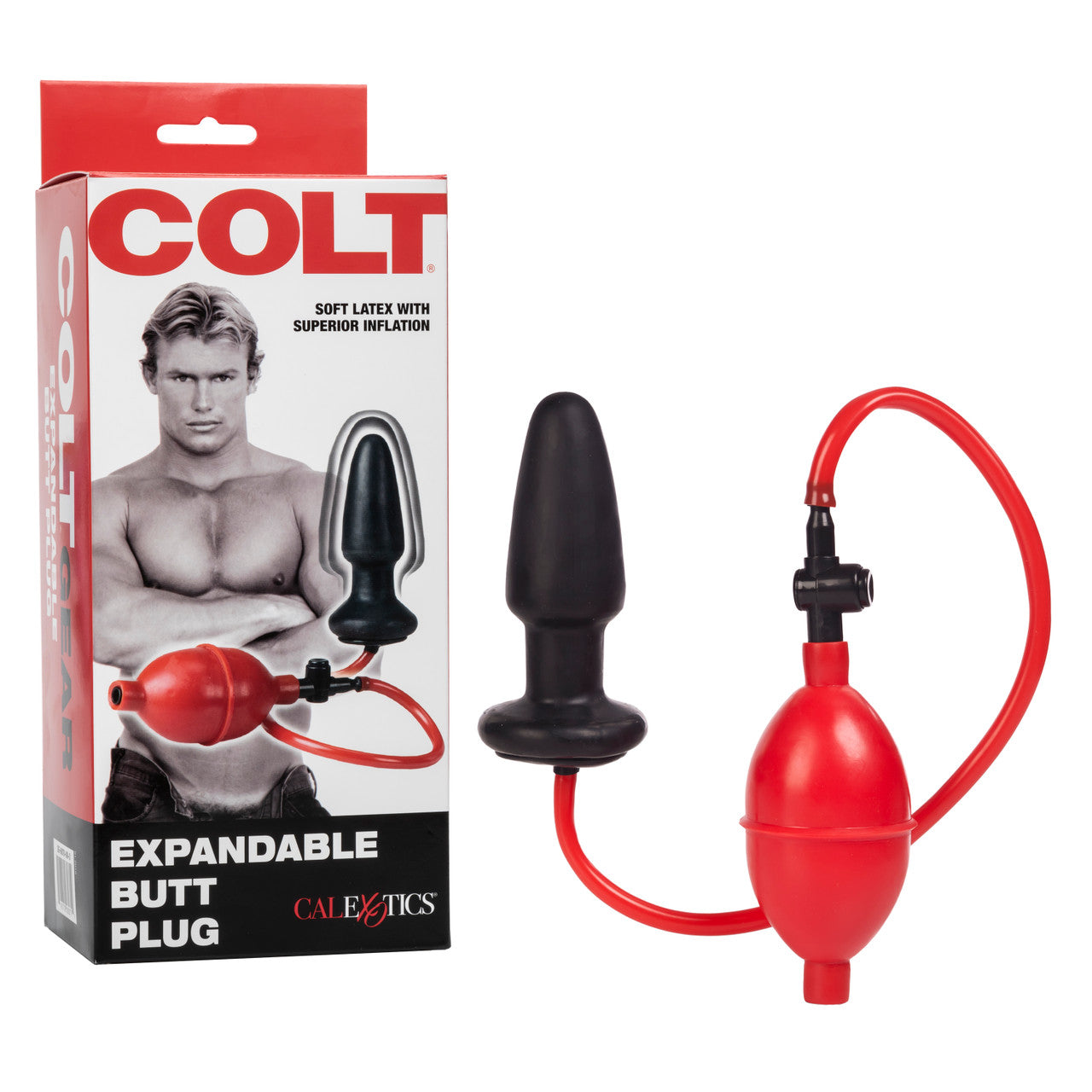 Colt EXPANDABLE BUTT PLUG Black Inflatable Ass Expander