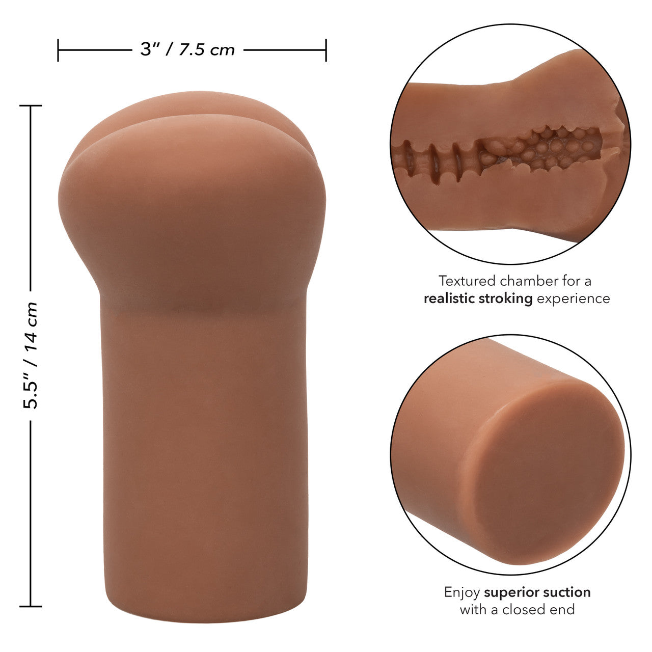 Cheap Thrills THE COWBOY Tight Ass Male Masturbator Brown Stroker