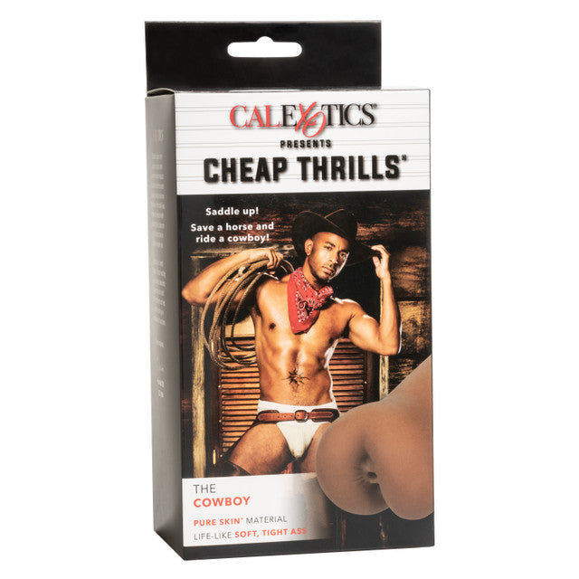 Cheap Thrills THE COWBOY Tight Ass Male Masturbator Brown Stroker