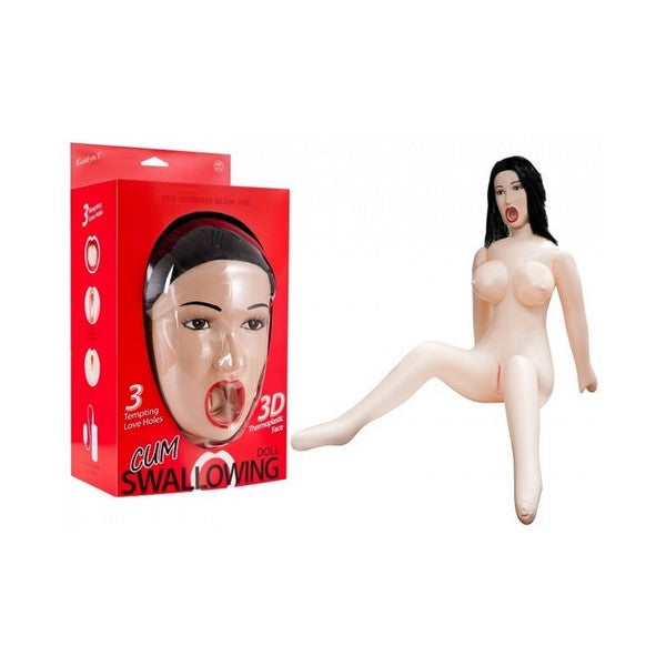 Kaitlyn T CUM SWALLOWING DOLL 3D Life Size Vibrating Inflatable Sex Doll with Remote Control Bullet Vibrator