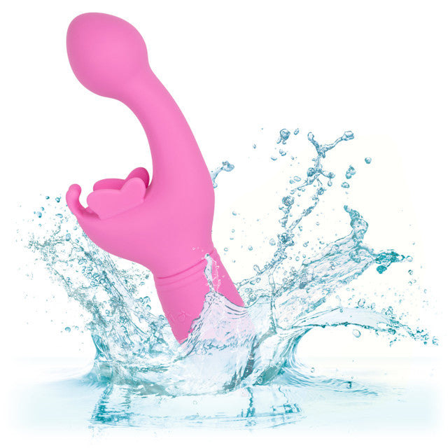 CalExotics BUTTERFLY KISS Rechargeable G Spot Vibrator with Clitoral Fluttering Wings