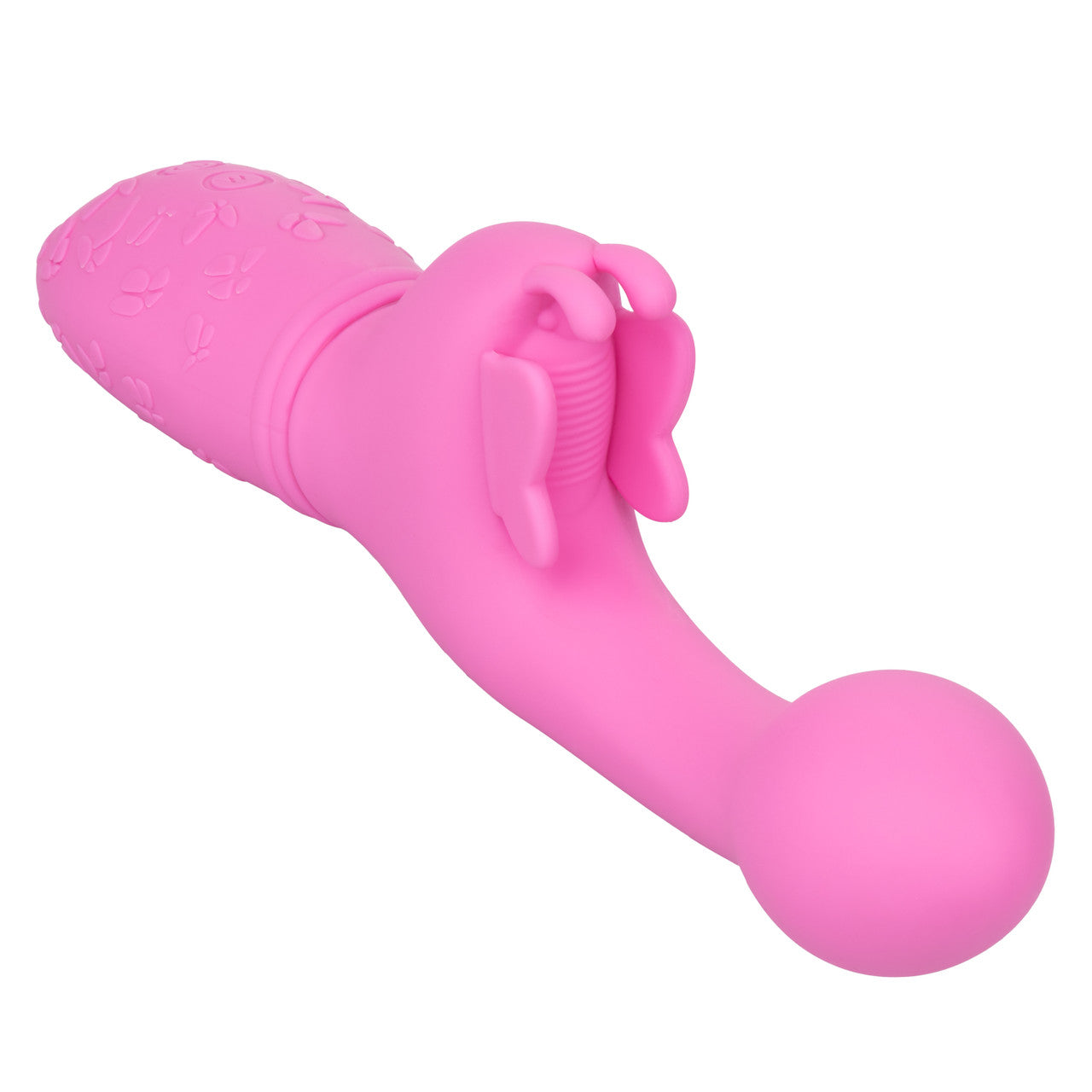 CalExotics BUTTERFLY KISS Rechargeable G Spot Vibrator with Clitoral Fluttering Wings