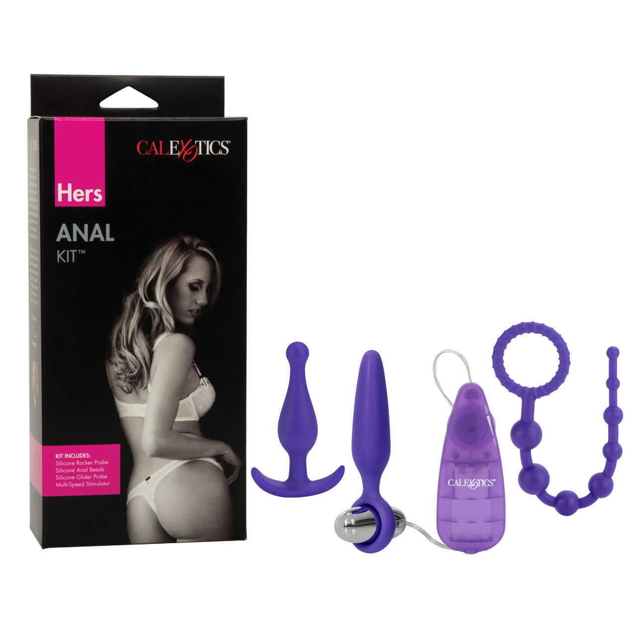 CalExotics Her Anal 4 Piece Butt Plug Training Kit for Beginners