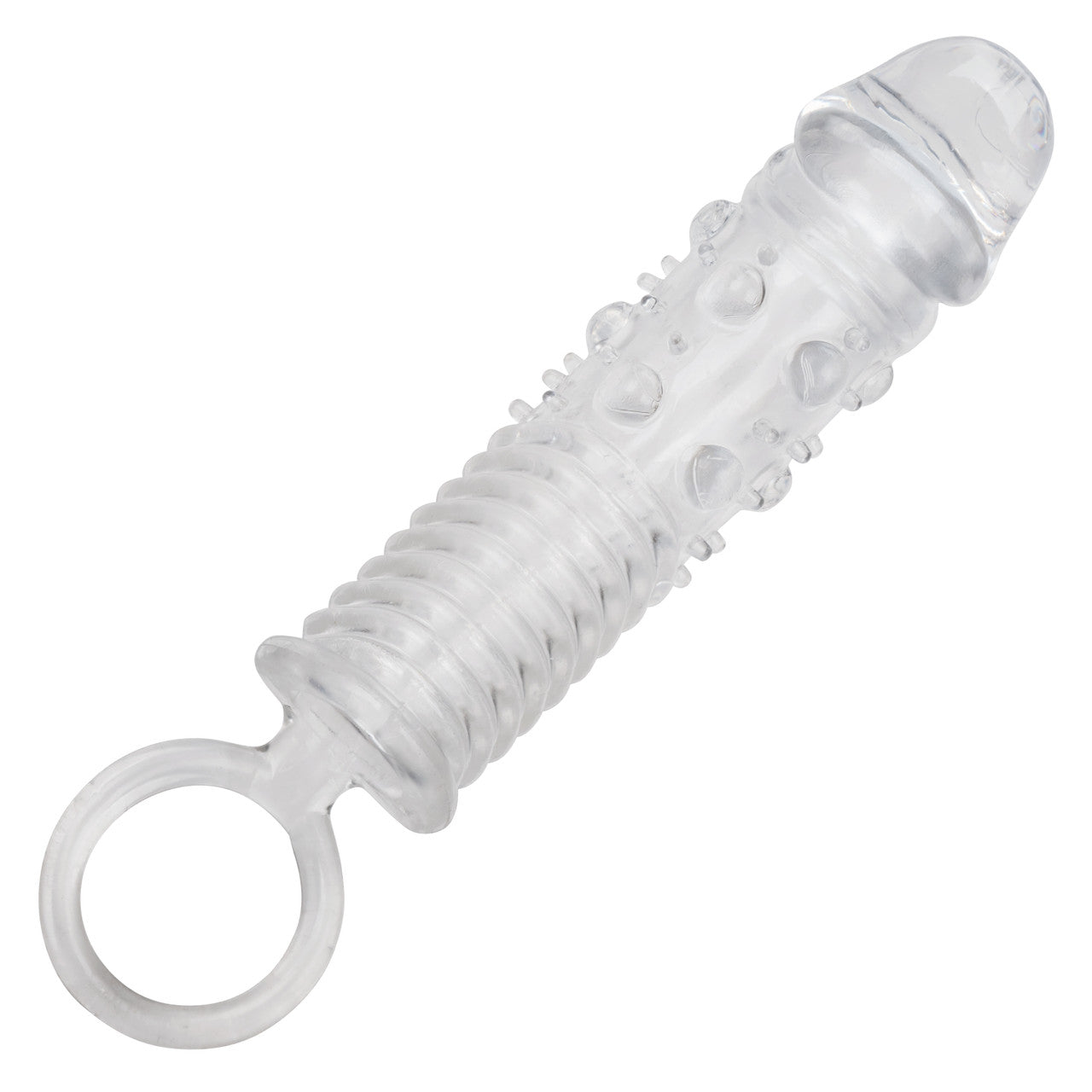 CaleXOtics 3 PIECE TEXTURED EXTENSION SET Clear Penis Extenders
