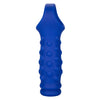 CaleXOtics ADMIRAL LIQUID SILICONE BEADED EXTENSION Blue Open Head Penis Extender