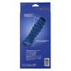 CaleXOtics ADMIRAL LIQUID SILICONE BEADED EXTENSION Blue Open Head Penis Extender
