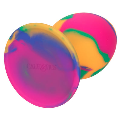 CaleXOtics CHEEKY LARGE TIE-DYE BUTT PLUG with Suction Cup Multi Coloured