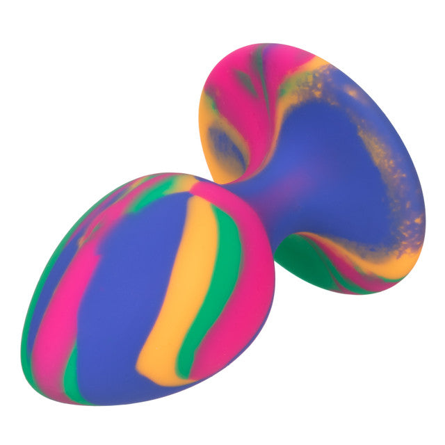 CaleXOtics CHEEKY MEDIUM TIE-DYE BUTT PLUG with Suction Cup Multi Coloured