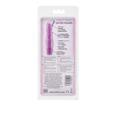 CaleXOtics FIRST TIME SOFTEE PLEASER Purple Battery Powered G-spot Vibrator