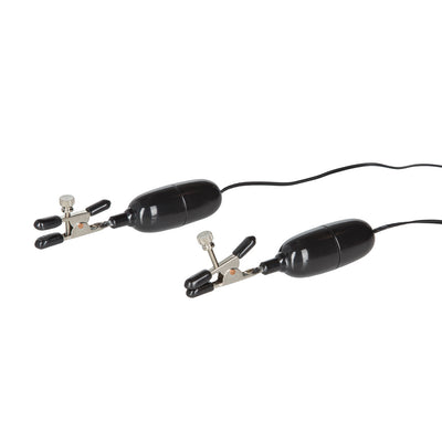 CaleXOtics Nipple Play VIBRATING NIPPLE CLAMPS with Remote Control