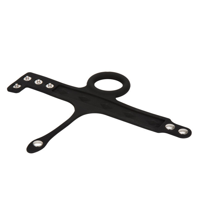 CaleXOtics SILICONE TRI-SNAP BALL SPREADER Black