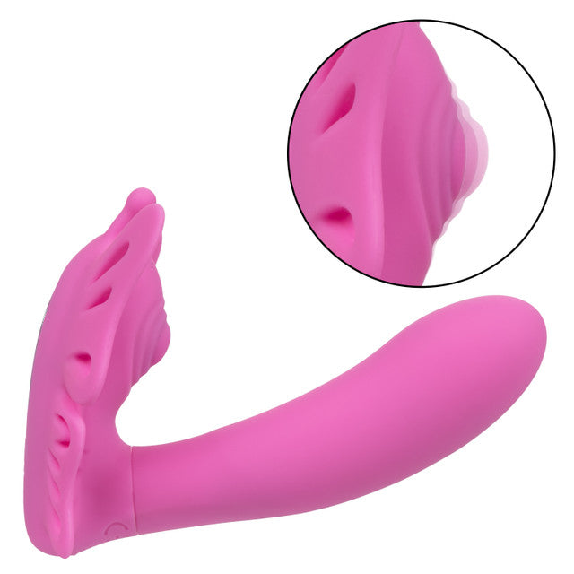 CaleXOtics VENUS BUTTERFLY SILICONE REMOTE CONTROLLED PULSATING VENUS G Pink G-spot Vibrator