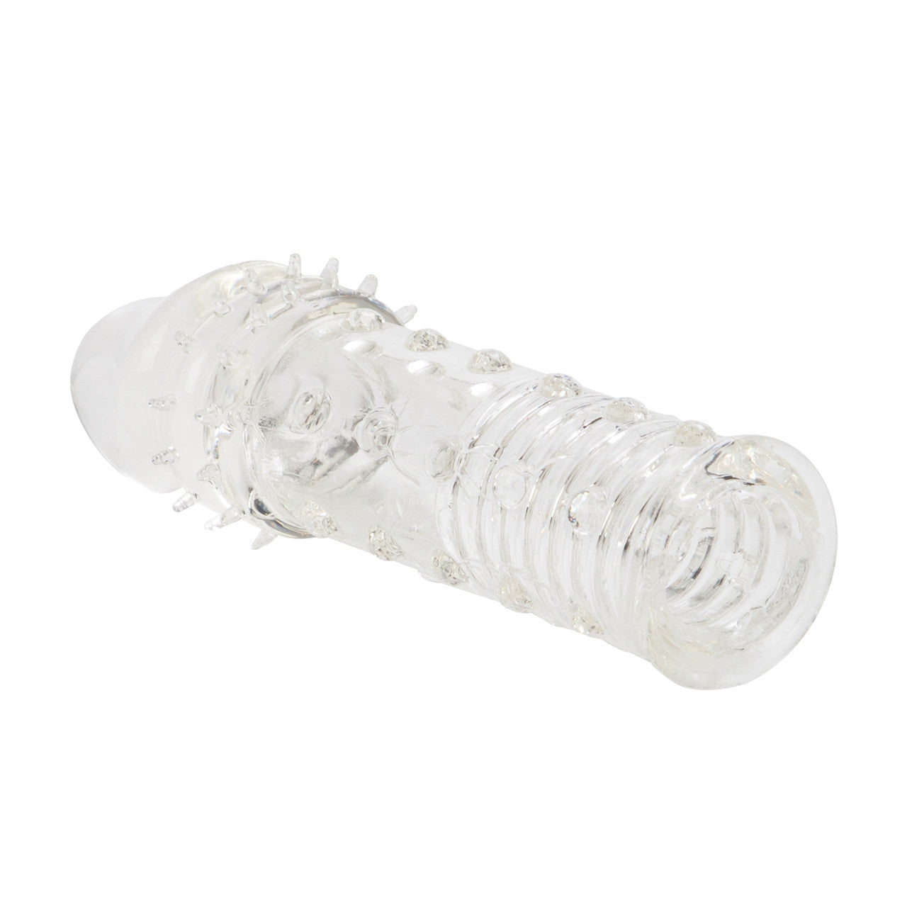 Calexotics ADONIS EXTENSION Clear Penis Sleeve with Sensual Ribbing