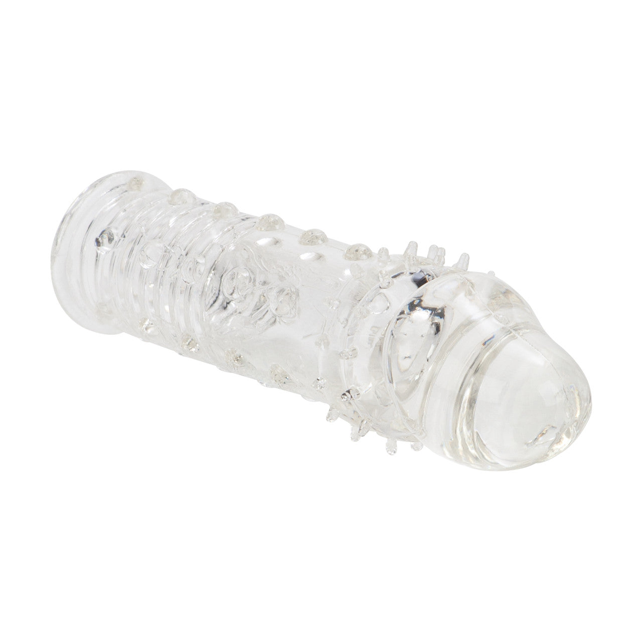 Calexotics ADONIS EXTENSION Clear Penis Sleeve with Sensual Ribbing