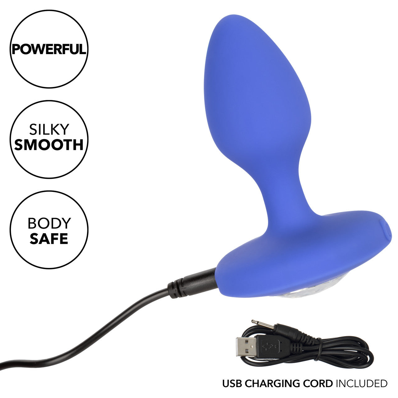 Calexotics CHEEKY GEMS Medium Rechargeable Vibrating Butt Plug