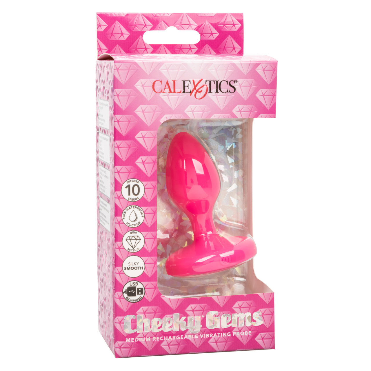 Calexotics CHEEKY GEMS Medium Rechargeable Vibrating Butt Plug