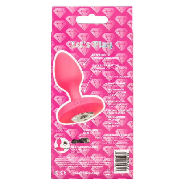 Calexotics CHEEKY GEMS Medium Rechargeable Vibrating Butt Plug
