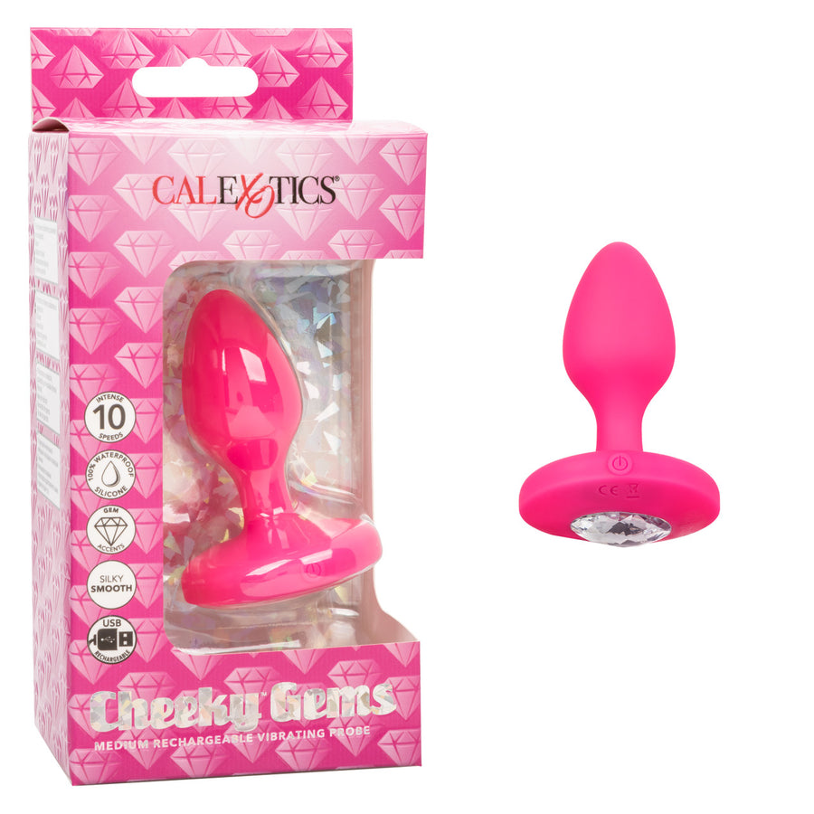 Calexotics CHEEKY GEMS Medium Rechargeable Vibrating Butt Plug