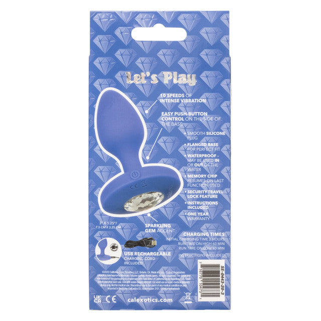 Calexotics CHEEKY GEMS Medium Rechargeable Vibrating Butt Plug