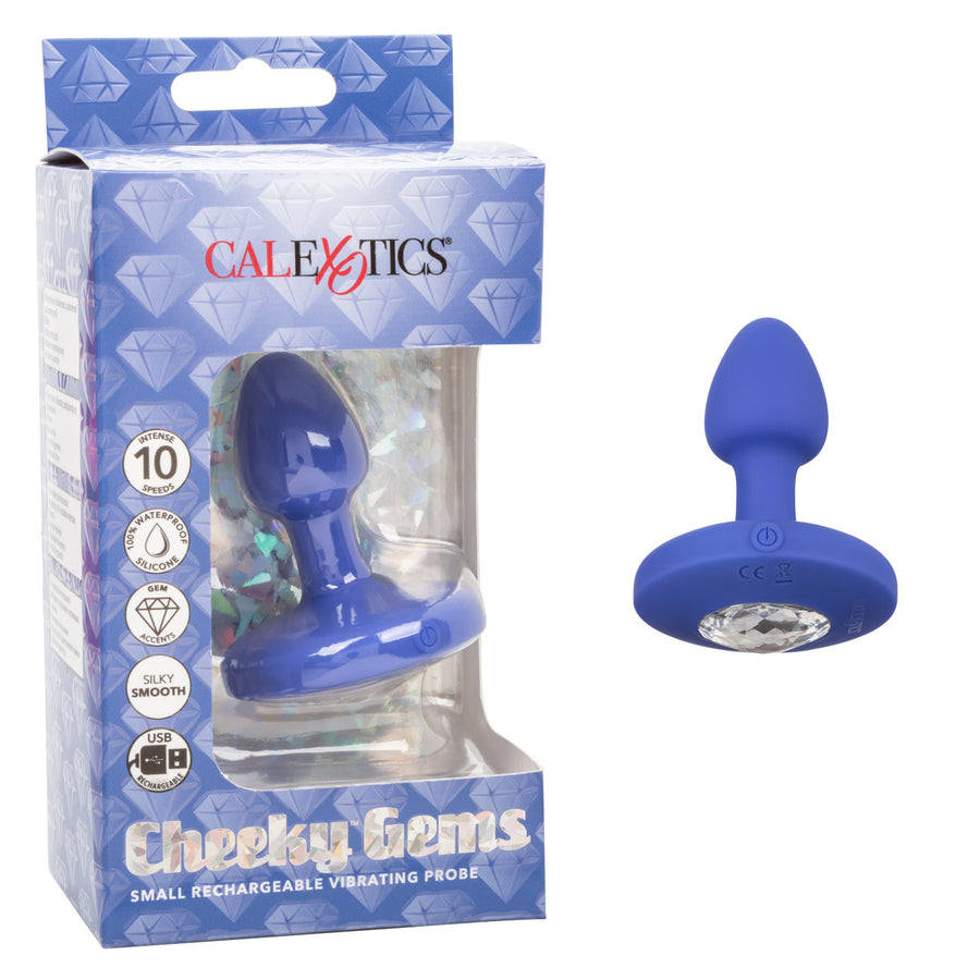 Calexotics CHEEKY GEMS Small Rechargeable Vibrating Butt Plug